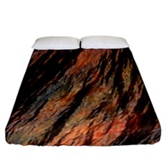 Texture Stone Rock Earth Fitted Sheet (california King Size)