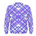 Geometric Plaid Pale Purple Blue Men s Sweatshirt View2