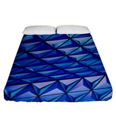 Lines Geometry Architecture Texture Fitted Sheet (queen Size)