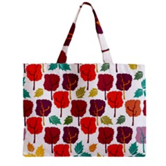 Tree Pattern Background Zipper Mini Tote Bag by Amaryn4rt