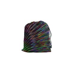 Texture Colorful Abstract Pattern Drawstring Pouches (xs) 