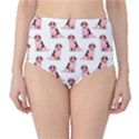 Dog Animal Pattern High-Waist Bikini Bottoms View1