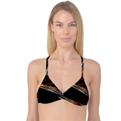 Highway Night Lighthouse Car Fast Reversible Tri Bikini Top by Amaryn4rt