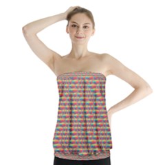 Background Abstract Colorful Strapless Top