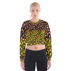 Flowers Roses Floral Flowery Women s Cropped Sweatshirt by Amaryn4rt