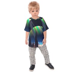 Planets In Space Stars Kids  Raglan Tee