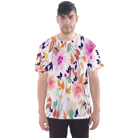 Vector Floral Art Men s Sport Mesh Tee by Amaryn4rt