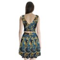 Retro Ethnic Background Pattern Vector Split Back Mini Dress  View2