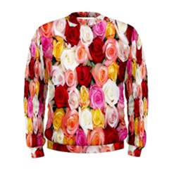 Rose Color Beautiful Flowers Men s Sweatshirt