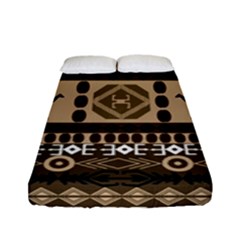 African Vector Patterns  Fitted Sheet (full/ Double Size)