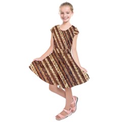 Udan Liris Batik Pattern Kids  Short Sleeve Dress