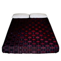 Star Patterns Fitted Sheet (california King Size)