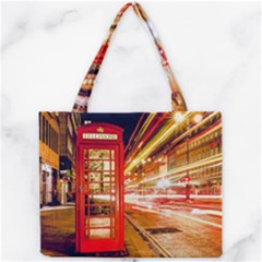 Telephone Box London Night Mini Tote Bag by Amaryn4rt