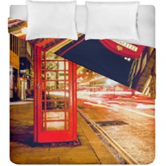 Telephone Box London Night Duvet Cover Double Side (king Size)