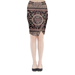 Vectorized Traditional Rug Style Of Traditional Patterns Midi Wrap Pencil Skirt by Amaryn4rt