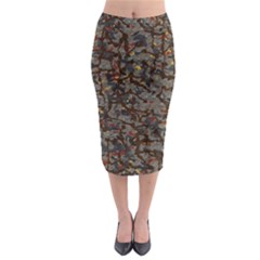 A Complex Maze Generated Pattern Midi Pencil Skirt by Amaryn4rt