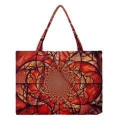 Dreamcatcher Stained Glass Medium Tote Bag by Amaryn4rt