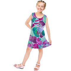 Frosted Sea Glass Kids  Tunic Dress