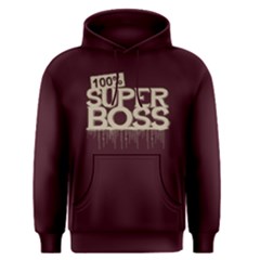 100% Super Boss - Men s Pullover Hoodie by FunnySaying