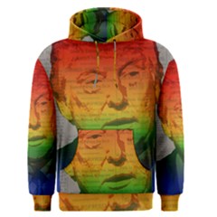 Rainbow Trump  Men s Pullover Hoodie by Valentinaart