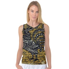 Vintage Rooster  Women s Basketball Tank Top