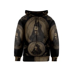 Count Vlad Dracula Kids  Zipper Hoodie by Valentinaart
