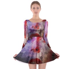 David Bowie  Long Sleeve Skater Dress by Valentinaart