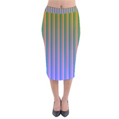 Hald Identity Velvet Midi Pencil Skirt