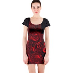 Warrior - Red Short Sleeve Bodycon Dress