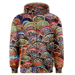 Art Background Bowl Ceramic Color Men s Zipper Hoodie by Simbadda