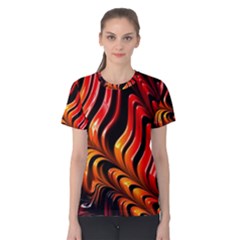 Fractal Mathematics Abstract Women s Cotton Tee