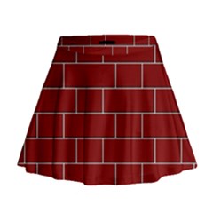 Flemish Bond Mini Flare Skirt