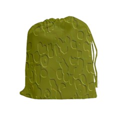 Olive Bubble Wallpaper Background Drawstring Pouches (extra Large)