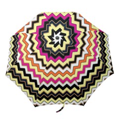 Colorful Chevron Pattern Stripes Pattern Folding Umbrellas