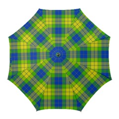 Spring Plaid Yellow Golf Umbrellas