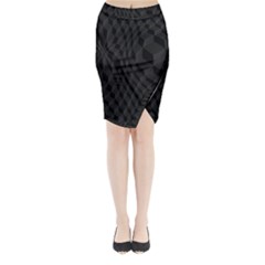 Pattern Dark Texture Background Midi Wrap Pencil Skirt by Simbadda