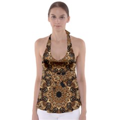 3d Fractal Art Babydoll Tankini Top