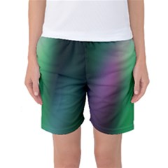 Course Gradient Color Pattern Women s Basketball Shorts by Simbadda