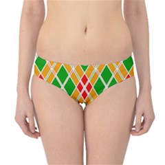 Colorful Color Pattern Diamonds Hipster Bikini Bottoms