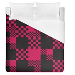 Cube Square Block Shape Creative Duvet Cover (queen Size) by Simbadda