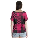 Cube Square Block Shape Creative Flutter Sleeve Top View2