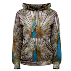 Indian Peacock Plumage Women s Pullover Hoodie