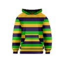 Mardi Gras Stripes Kids  Pullover Hoodie View1