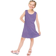 Mardi Gras Purple Plaid Kids  Tunic Dress