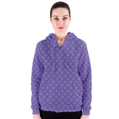 Abstract Purple Pattern Background Women s Zipper Hoodie by TastefulDesigns