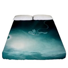 Astronaut Space Travel Gravity Fitted Sheet (king Size)