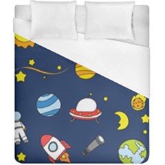 Space Background Design Duvet Cover (california King Size) by Simbadda