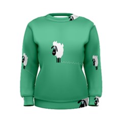 Sheep Trails Curly Minimalism Women s Sweatshirt by Simbadda