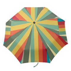 Texture Stripes Lines Color Bright Folding Umbrellas by Simbadda