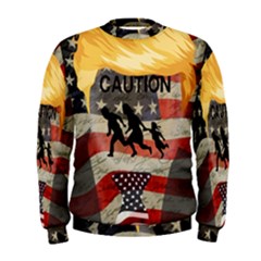 Caution Men s Sweatshirt by Valentinaart